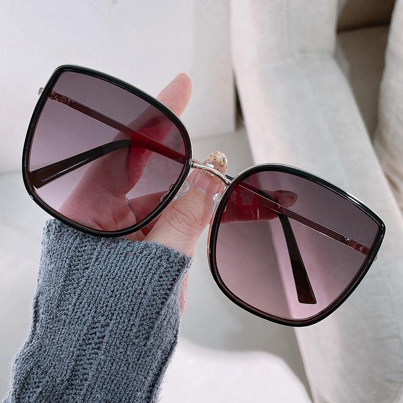 2021 Women's SunGlasses Fashion Sunglasses Large Thick Square Frame Eyeglasses