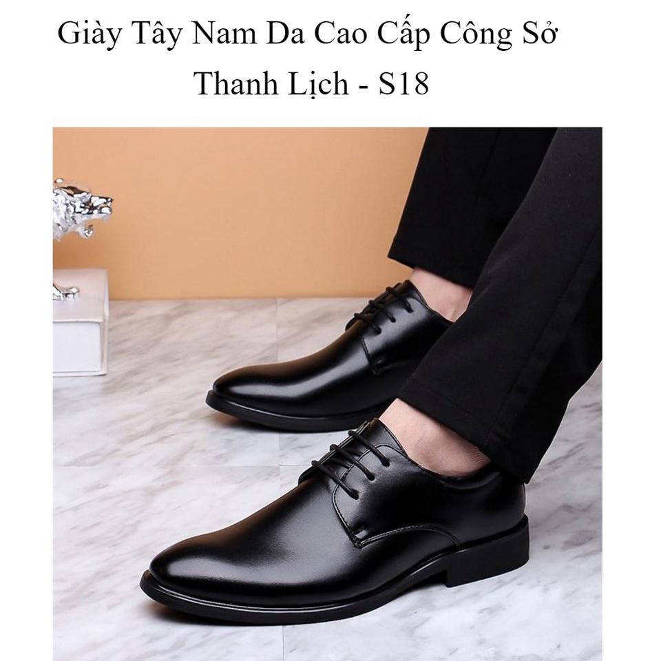 Giày Tây Nam Da Cao Cấp Công Sở Thanh Lịch - S18