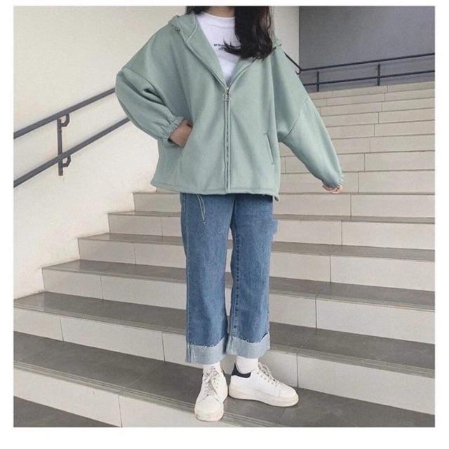 Áo khoác nỉ ngoại ulzzang nam nữ AN396