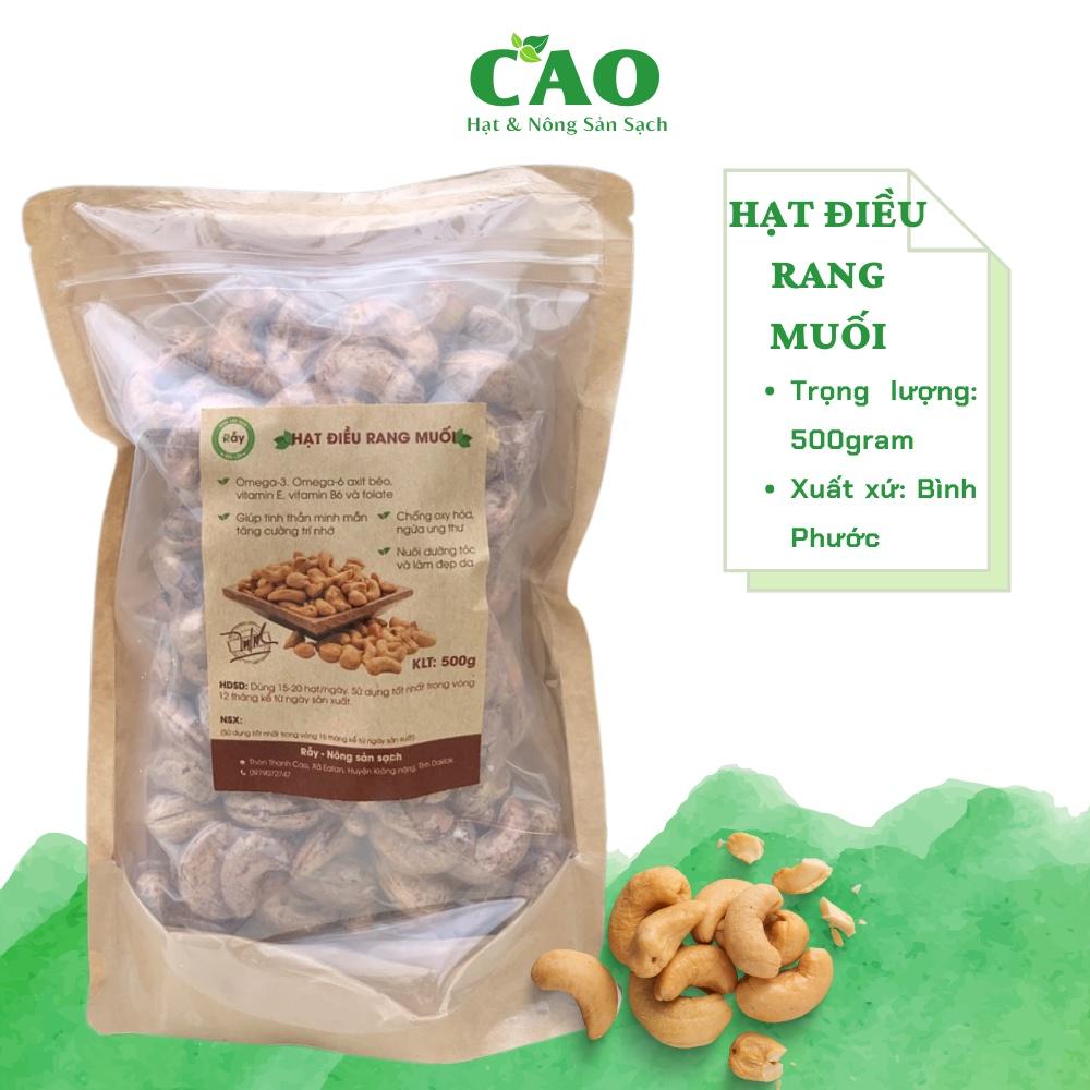 Hạt điều rang muối CAO FOOD từ hạt điều A cồ Bình Phước siêu dinh dưỡng, chỉ rang với 1% muối