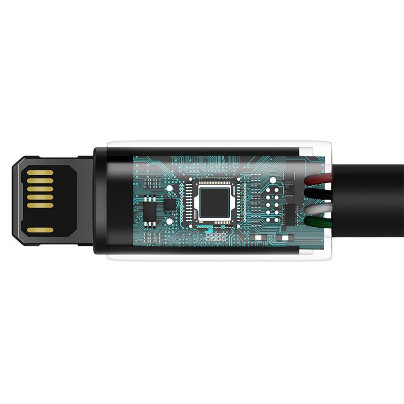 Baseusmall _ Cáp sạc nhanh siêu bền Baseus Tungsten Gold 2.4A USB 480Mbps