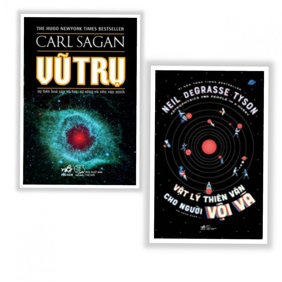 Combo 2 Cuốn: Vũ Trụ - Gỉai Hugo 1981 (Tái bản) + Vật Lý Thiên Văn Cho Người Vội Vã - Tặng kèm bookmark AHA