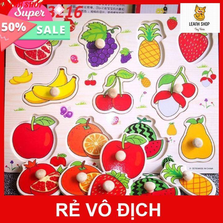 Bảng Ghép Hình Núm Gỗ Cho Bé 35 Chủ Đề loại 1 núm dày siêu đẹp