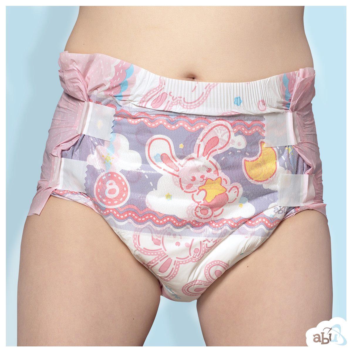 Ddlg Người Lớn Tã Abdl Bebe Màu Hồng Dễ Thương Thỏ Siêu Dày Dùng Một Lần Tã Daddys Cô Gái Ảo Giả Tã Giá Rẻ M/L1pcs