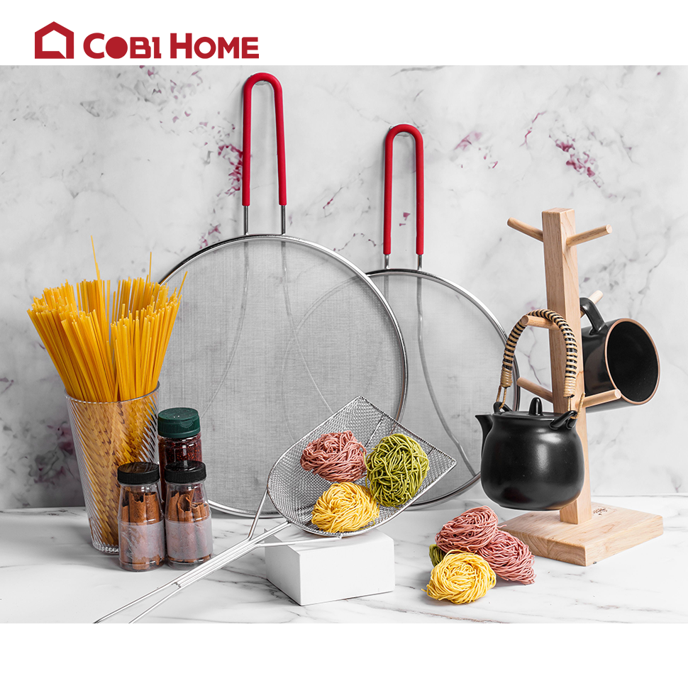Nắp lưới đậy chảo chống văng dầu mỡ inox - nhiều loại lựa chọn