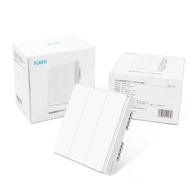 [Bản Quốc Tế] Công tắc thông minh Aqara D1 Smart Wall Switch - Bảo hành 1 năm - Hàng Chính Hãng