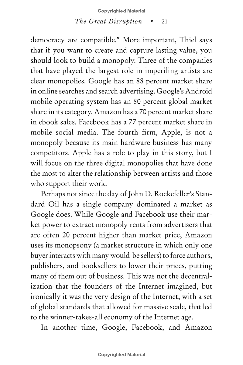 Move Fast And Break Things: How Facebook, Google, And Amazon Cornered Culture And Undermined Democracy