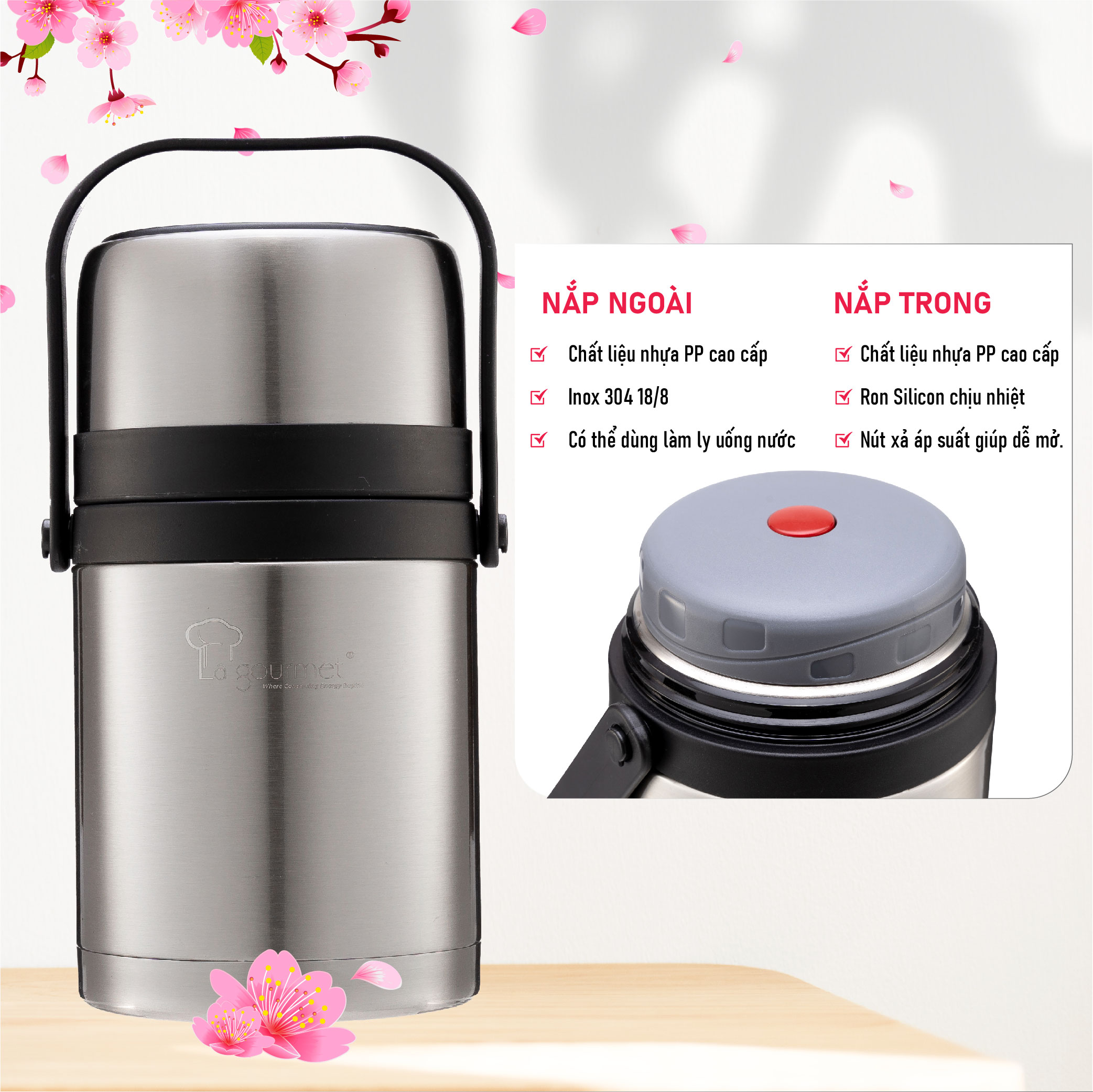 Hộp Giữ Nhiệt La Gourmet Classic 1L-350855