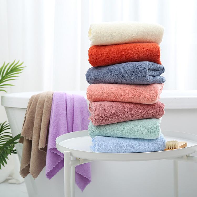 Khăn Lông Vải Vi Sợi Mềm Mại Thấm Hút Tốt 35x75cm Cao Cấp