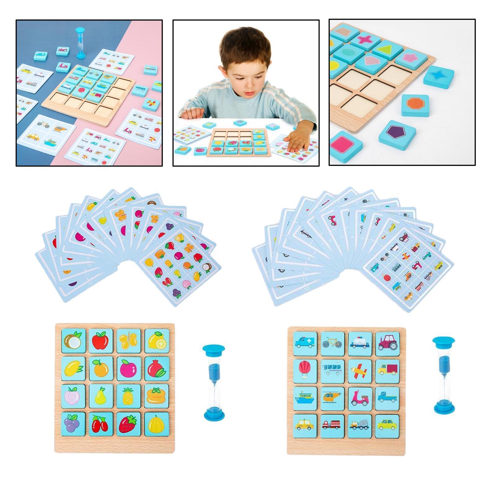 Wooden Memory Chess Game Kid Educational Intelligent Game Toy