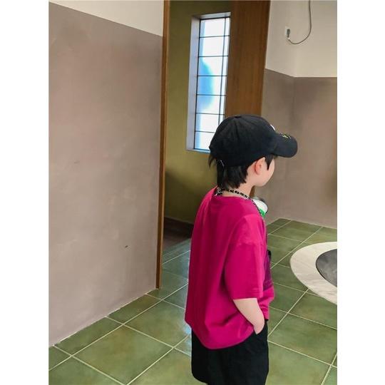 TA234 Áo COTTON ngắn tay màu Rượu mận đào CP X22242 cho bé từ 4-12T