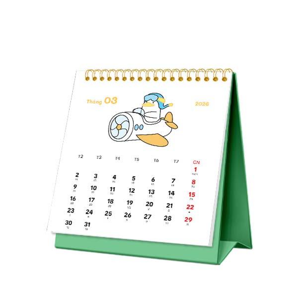 Lịch Bàn Mini - Duok Chill