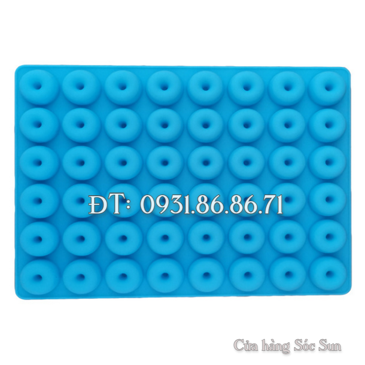 Khuôn silicon 48 Donut tròn – Mã số 1459