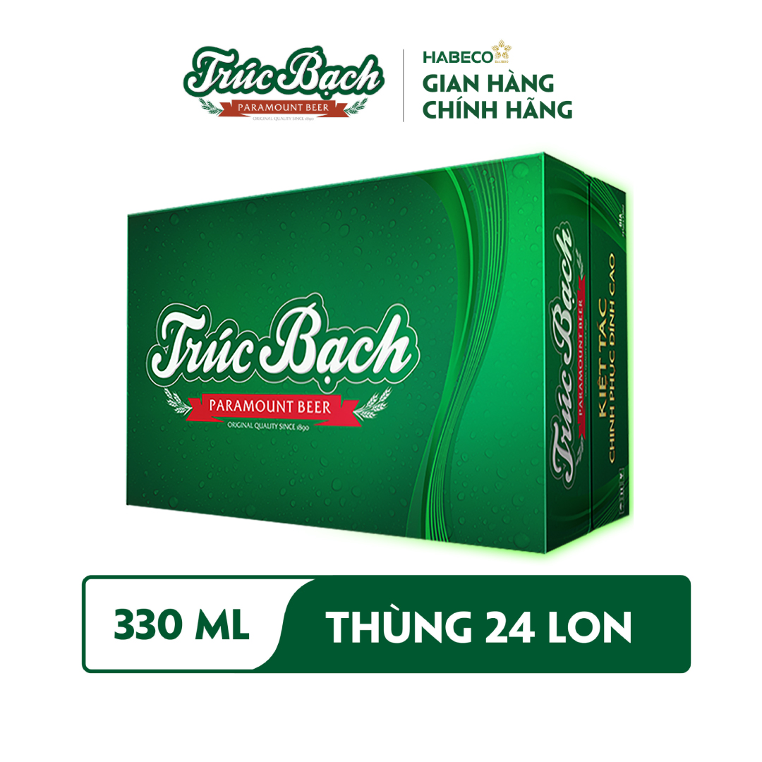 Bia Trúc Bạch - Thùng 24 lon 330ml