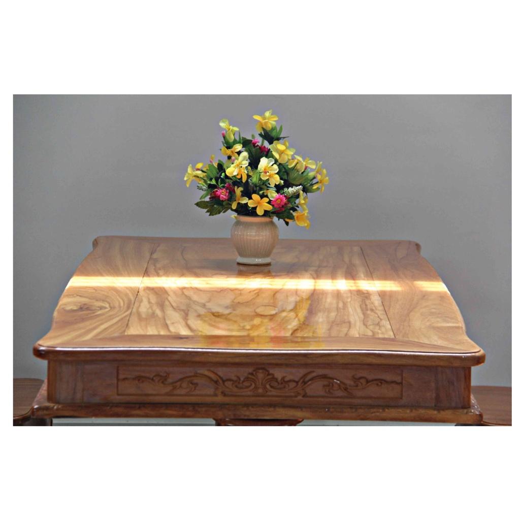 BÀN ĂN GỖ GÕ ĐỎ VUÔNG 6 GHẾ