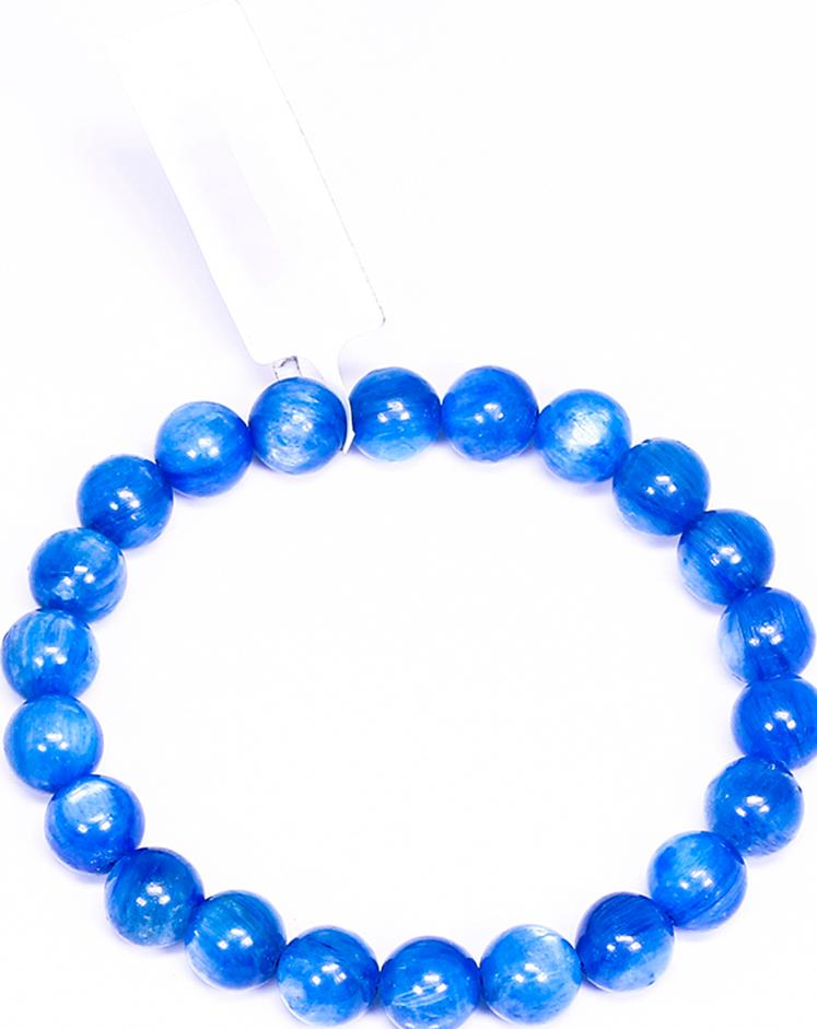 Vòng tay đá Kyanite size hạt 8mm mệnh thủy, mộc - Ngọc Quý Gemstones