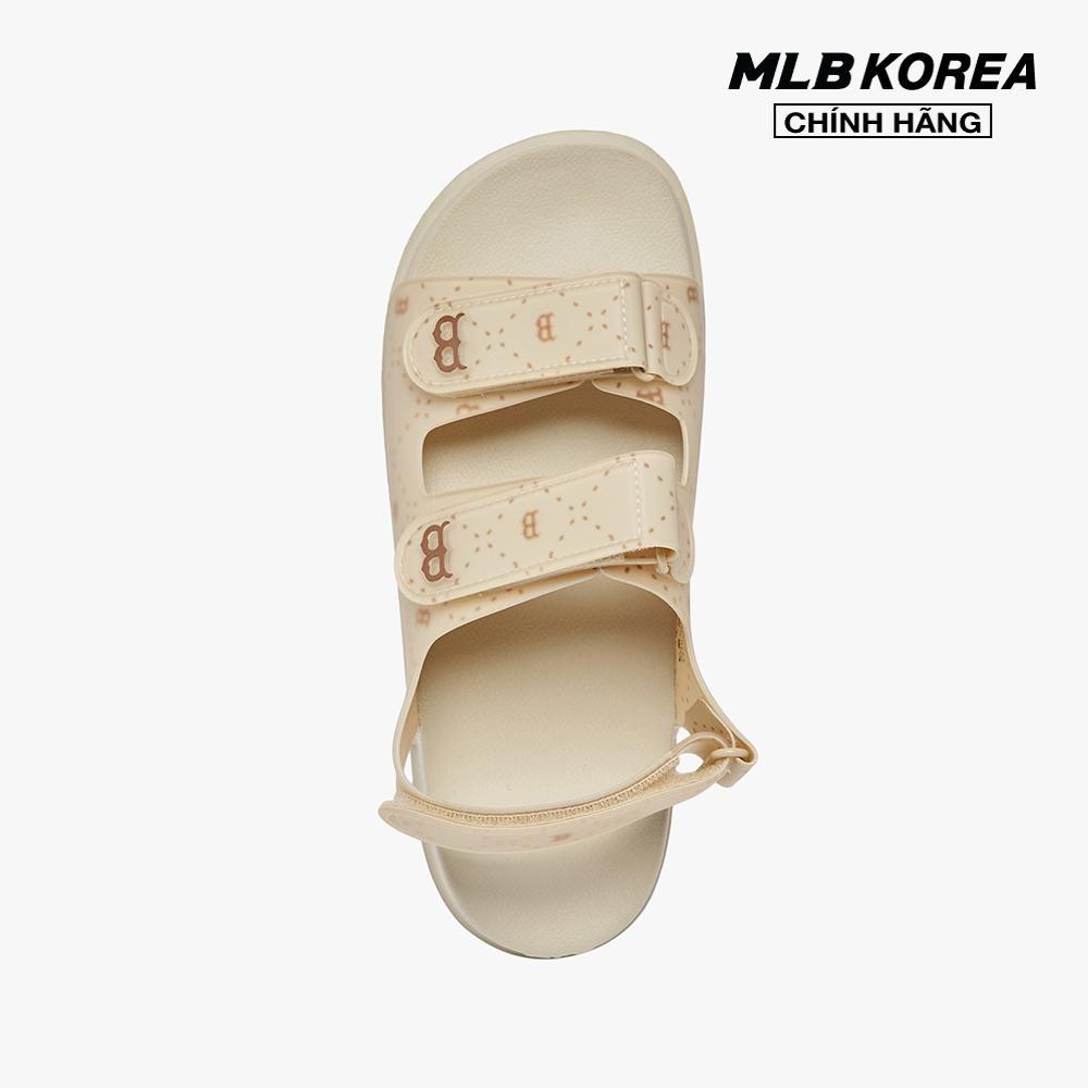 MLB - Giày sandals unisex đế thấp quai ngang Chunky Diamond Monogram 3ASDCSD33-43BGS