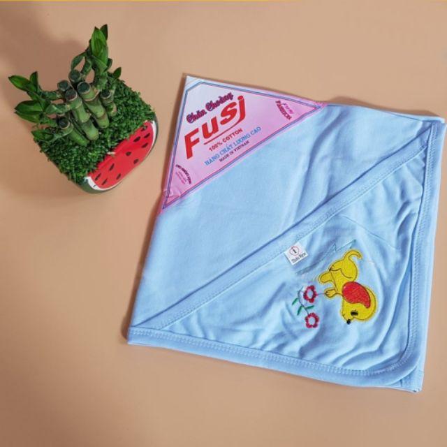 Chăn ủ cotton có mũ hè 100% cotton cho bé trai bé gái Hàng Việt Nam