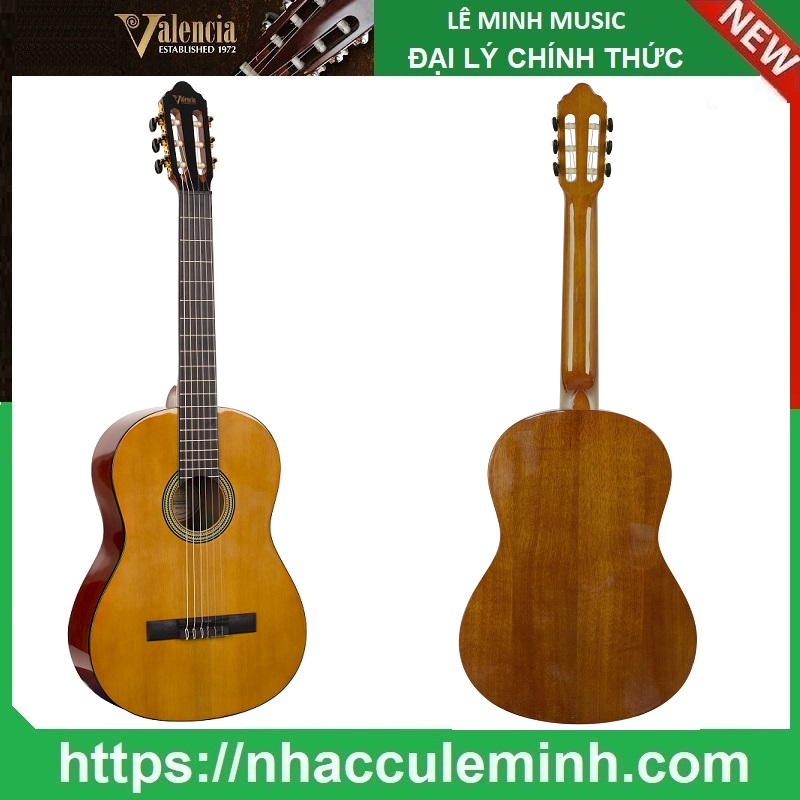 Đàn Guitar Classic Valencia VC264T kèm bao