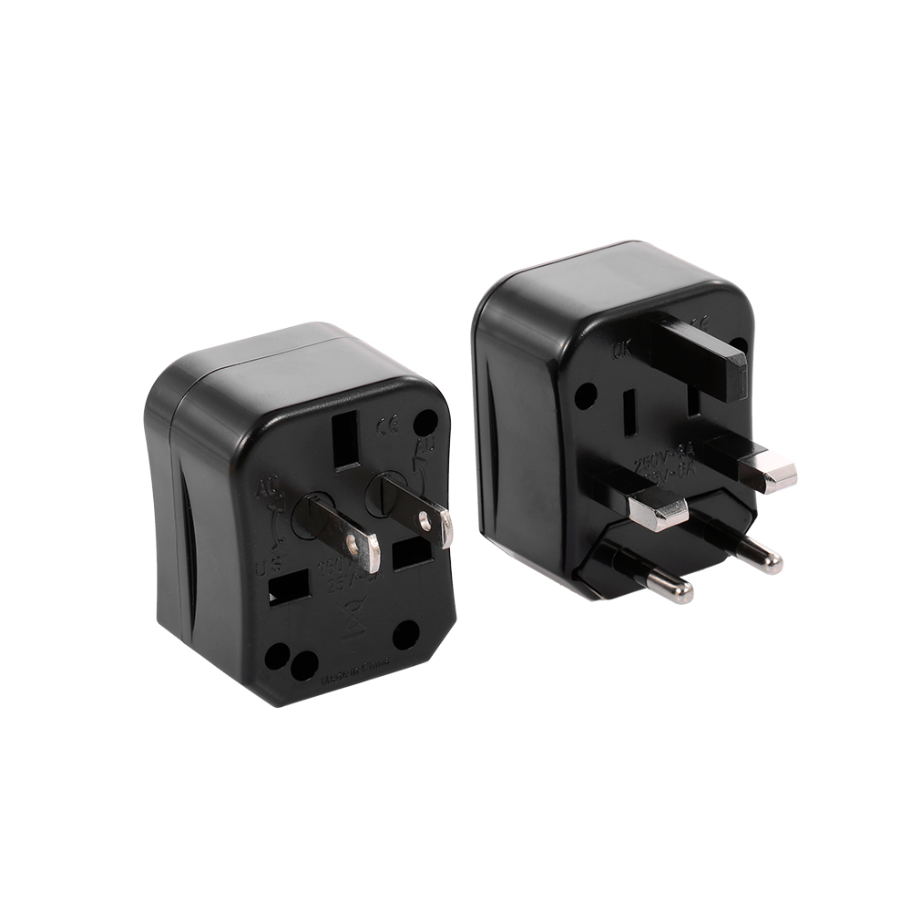 Bộ Chuyển Đổi Điện Đa Năng Cho Ổ Cắm Tại Hơn 150 Quốc Gia Anh / Mỹ / Châu Âu, Màu Đen