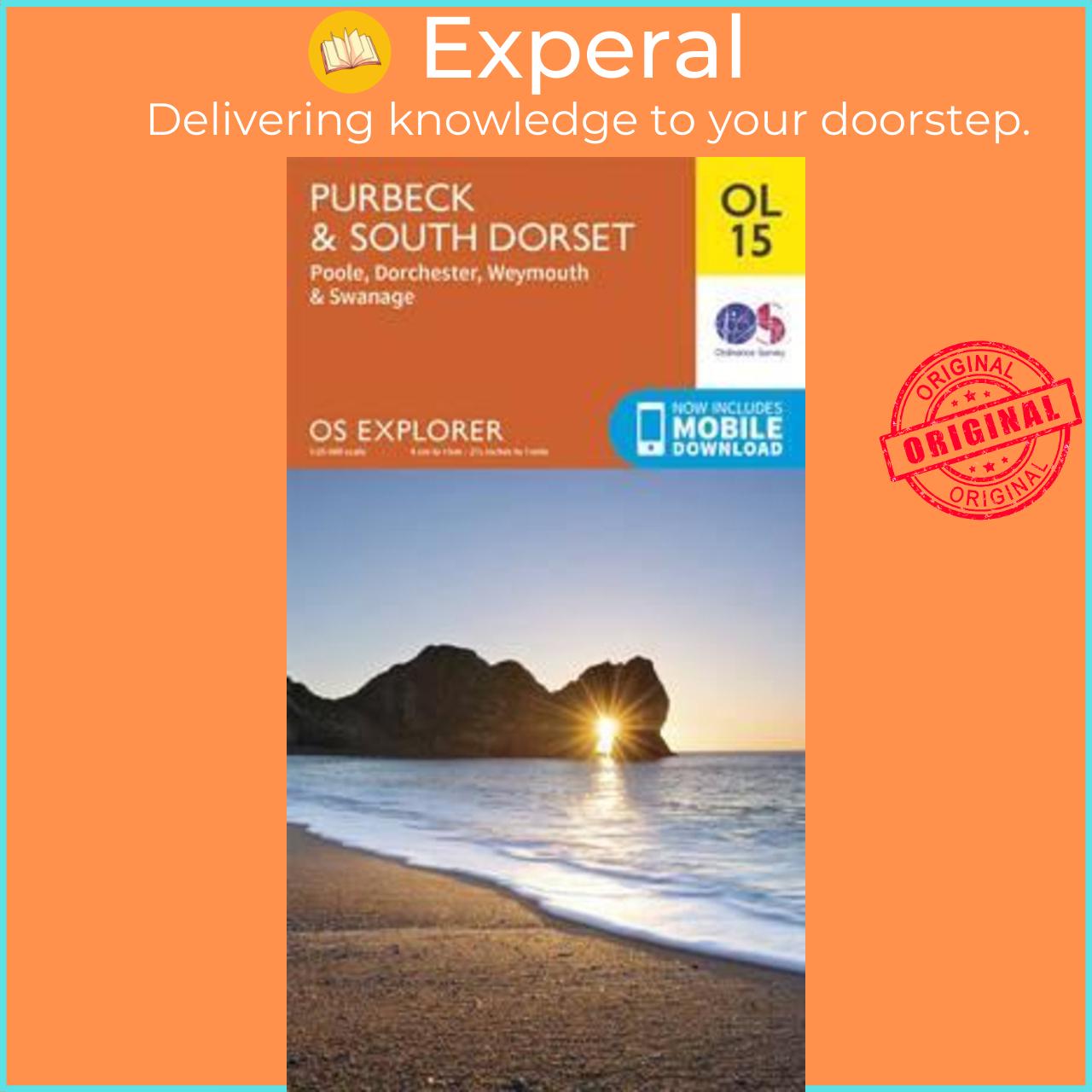 Sách - Purbeck &amp; South Dorset, Poole, Dorchester, Weymouth &amp; Swanage by Ordnance Survey (UK edition, paperback)