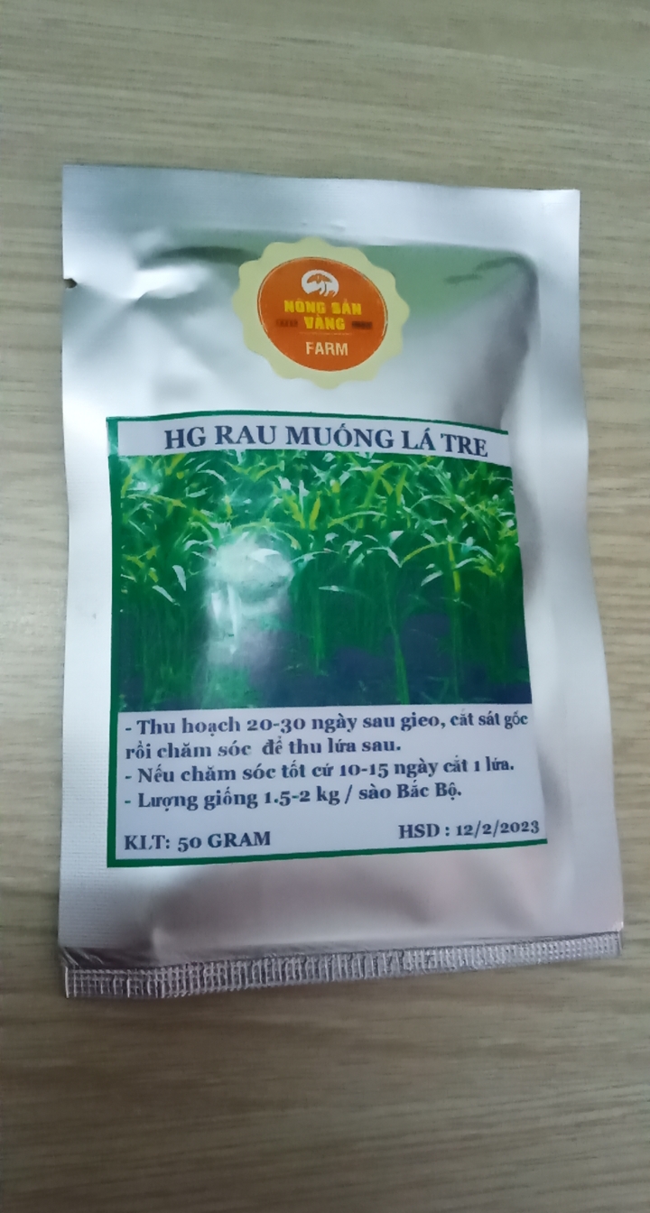 Hạt giống Rau Muốn Lá Tre ( Gói 50 Gram ) - Nông Sản Vàng