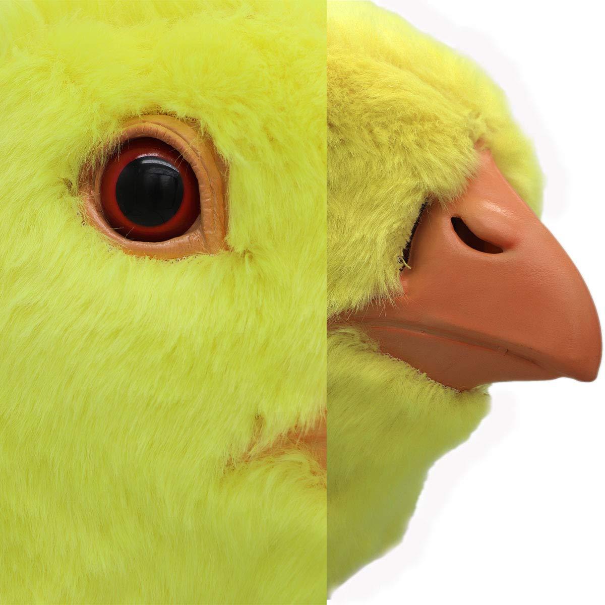 Mặt nạ cao su lông gà Faux Fur Mặt nạ đầu gà trống