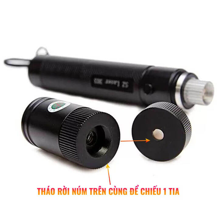 Đèn laser - bút laze lazer 303 tia xanh cực sáng công suất lớn chiếu xa 3km, có khóa an toàn, tặng kèm pin sạc 18650