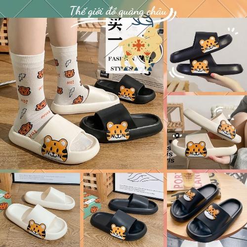 Dép Quai Ngang Hình Hổ Siêu Cute Đế Mềm Dành Cho Nam, Nữ Chất Liệu Dép Nam Cao Su Non Cao Cấp, Đế Chắc Chắn, Dẻo Dai 012