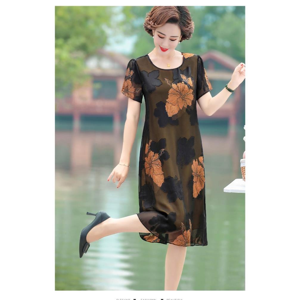 Đầm trung niên 2 lớp cực đẹp