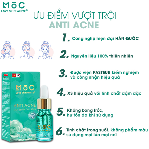 Serum Ngừa Mụn Thâm, Mờ Sẹo 10ml MỘC