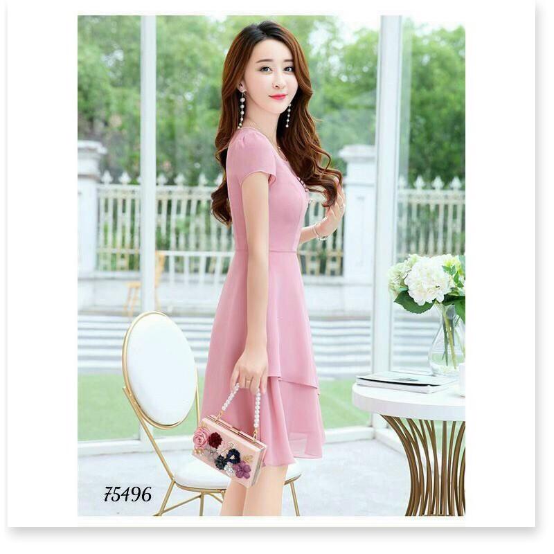 ĐẦM XÒE DỰ TIỆC XINH XẮN , SANG TRỌNG . TÔN DÁNG CHO CHỊ EM HQ FASHION NEW