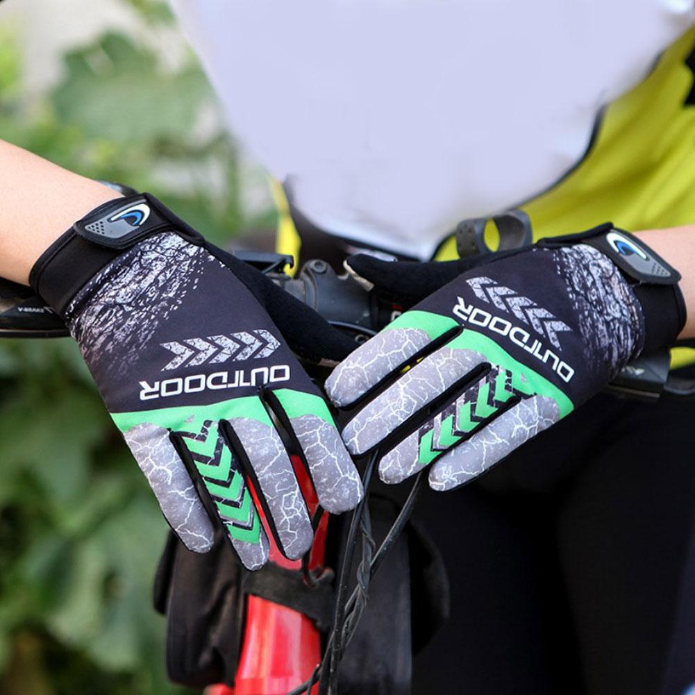 Găng tay xe đạp MTB Găng tay xe đạp Găng tay nhiệt độ cao Bike Núi Đá chống nắng không trượt Color: Green Size: XL