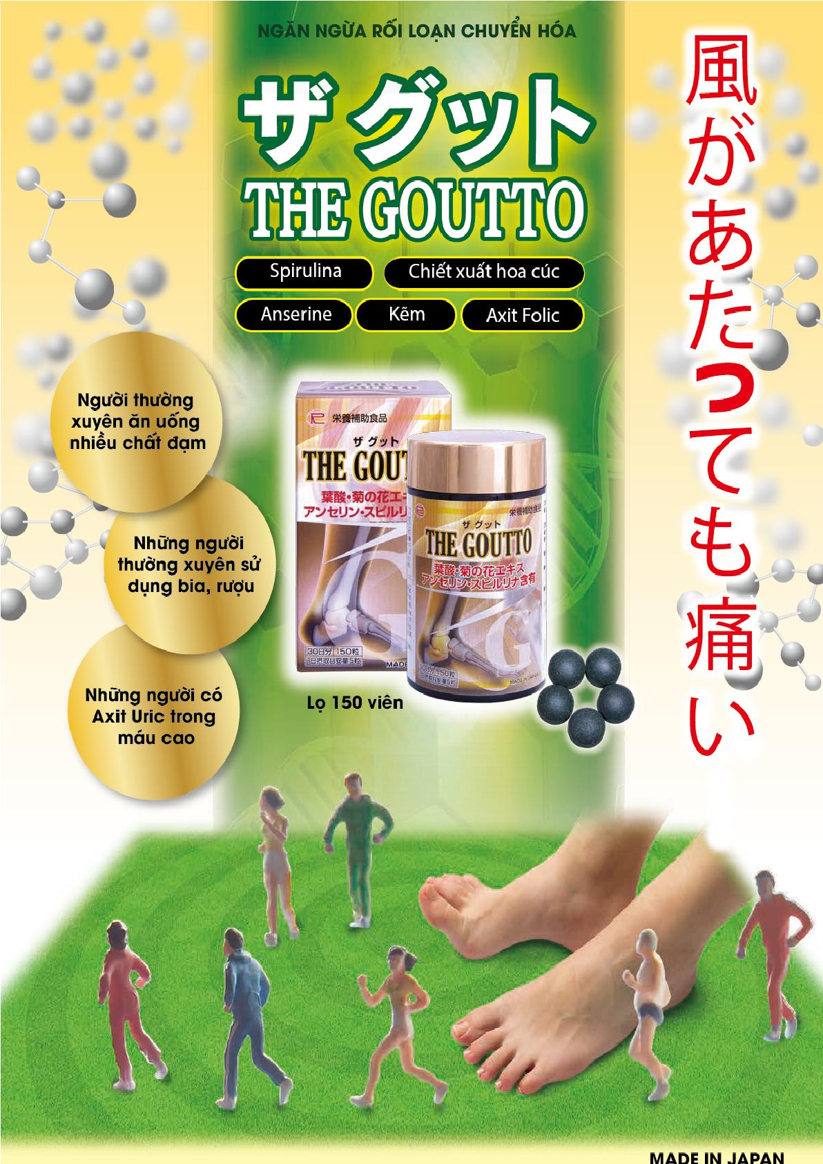 THE GOUTTO Nhật Bản - Thần Dược Hỗ Trợ Điều Trị Bệnh Gout