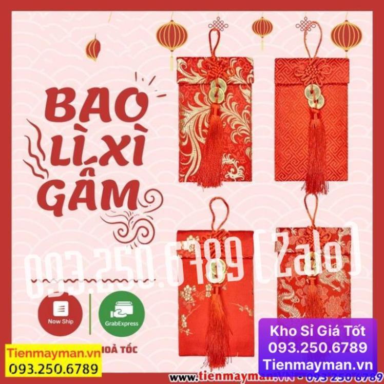 Bao Lì Xì Vải Gấm Cao Cấp Ngày Tết , Lì Xì Tết