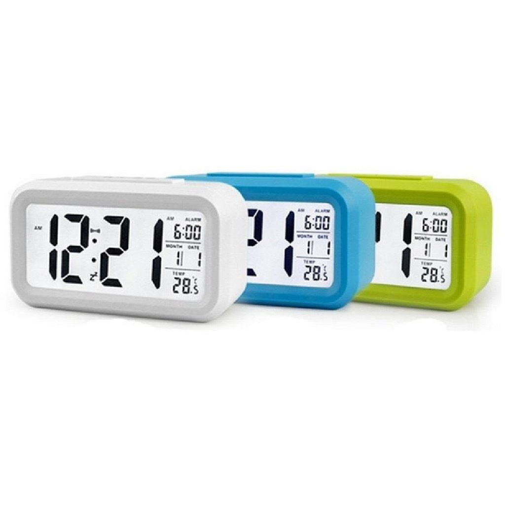 Đồng hồ điện tử màn hình LCD đo thời gian, lịch, báo thức, nhiệt độ nhiều màu ZO89