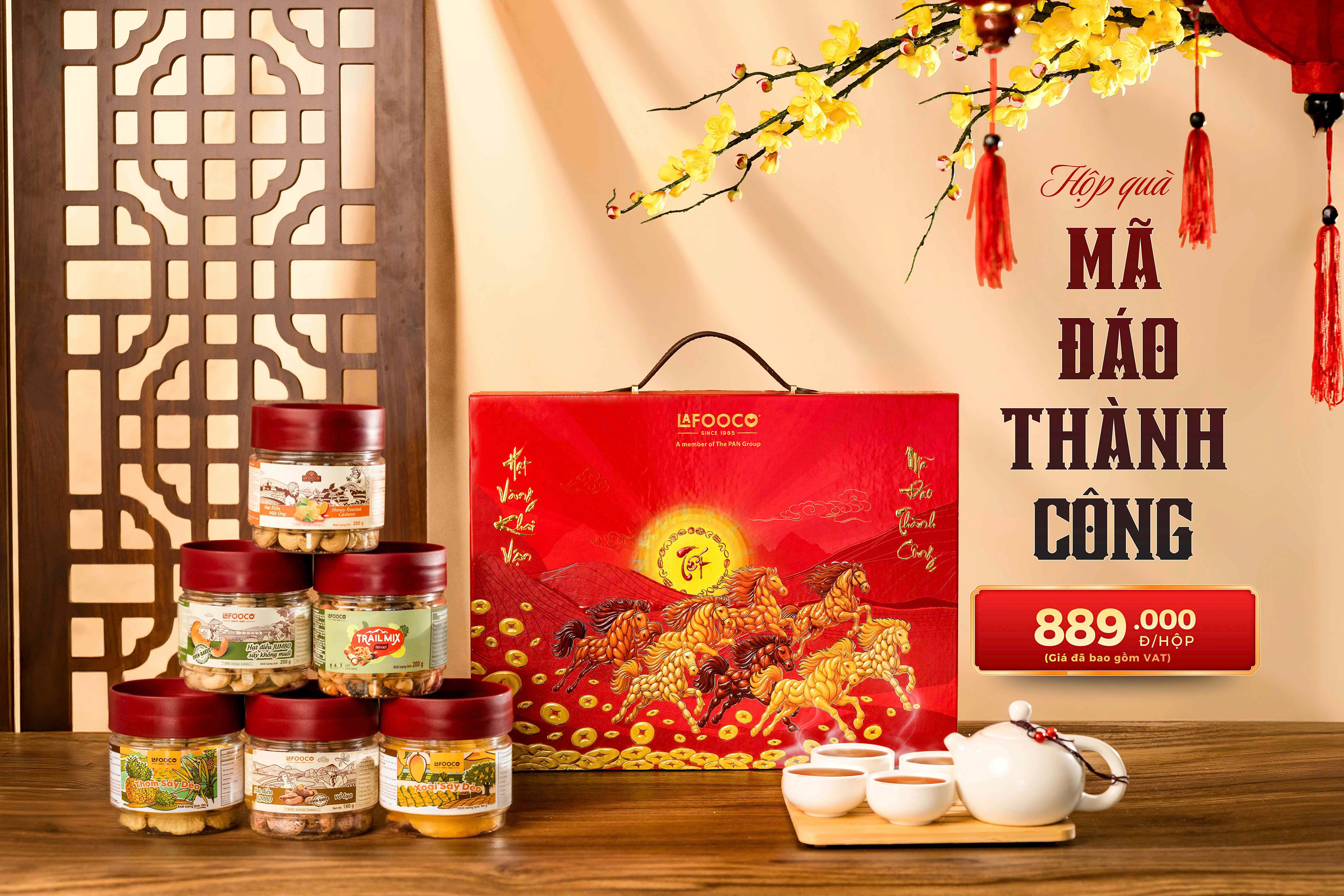 HỘP QUÀ TẾT 2026 - MÃ ĐÁO THÀNH CÔNG - LAFOOCO