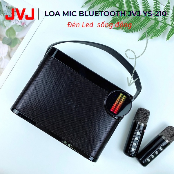 Loa Karaoke Bluetooth YS-210 Kèm 2 Micro Có Led