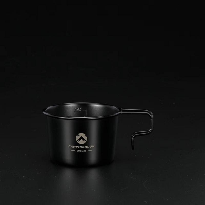 CAMPINGMOON Outdoor Camping Stainless Steel Sierra Cup Portable Camping Hiking Picnic BBQ Tableware Cookware