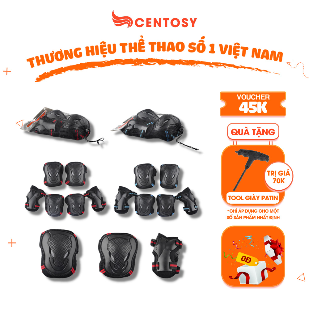 [Phụ Kiện] Bảo Hộ Người Lớn Cao Cấp Centosy BVT - Bảo Vệ Chân Tay Khi Đạp Xe, Trượt Patin Ván Trượt