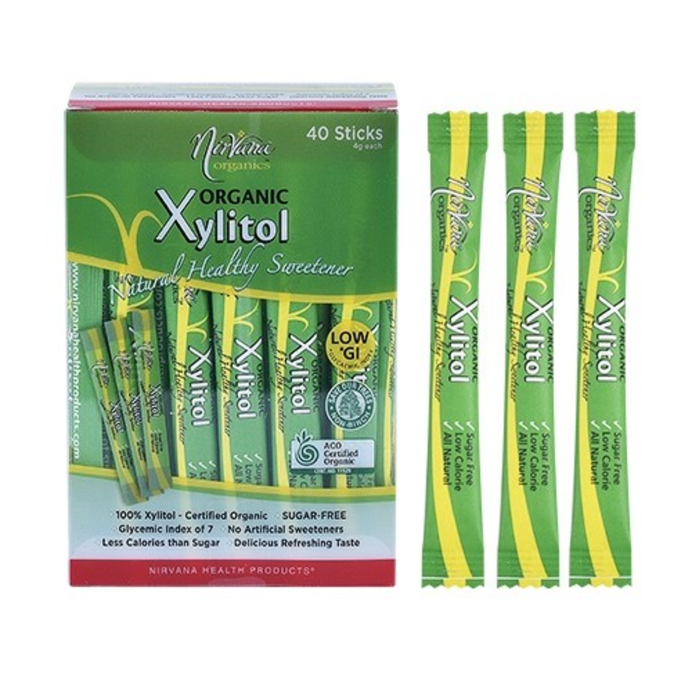 Đường xylitol dạng gói hữu cơ Nirvana 40x4g