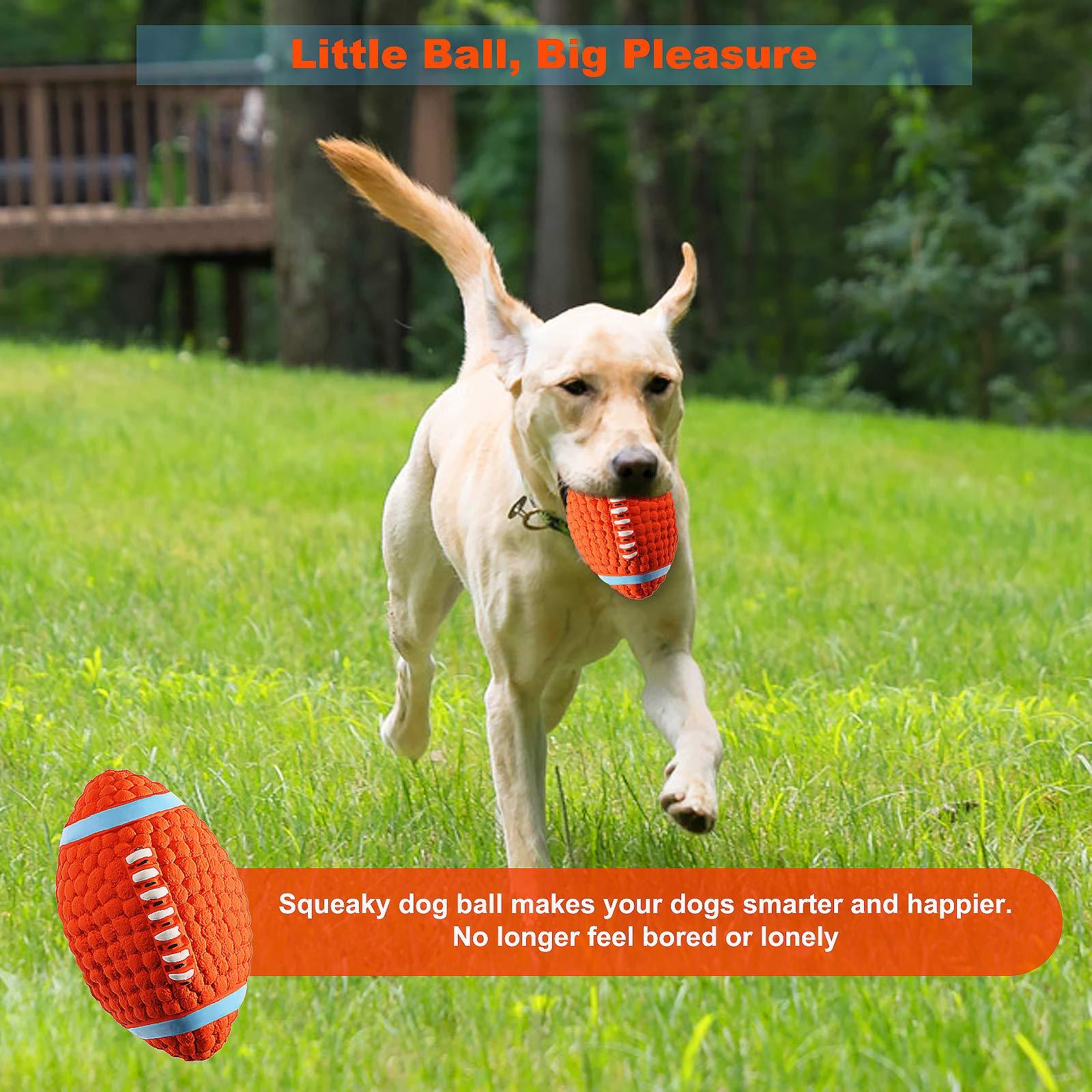 Chó ré lên bóng bầu dục, đồ chơi K bền bỉ mạnh mẽ với đồ chơi chó tương tác cao su không độc hại cho chó nhỏ