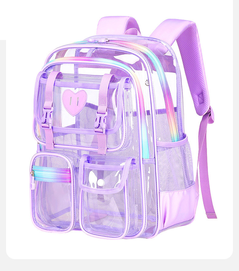 Ba lô trong suốt Ba lô PVC chống thấm nước dành cho cả nam và nữ-HS1324