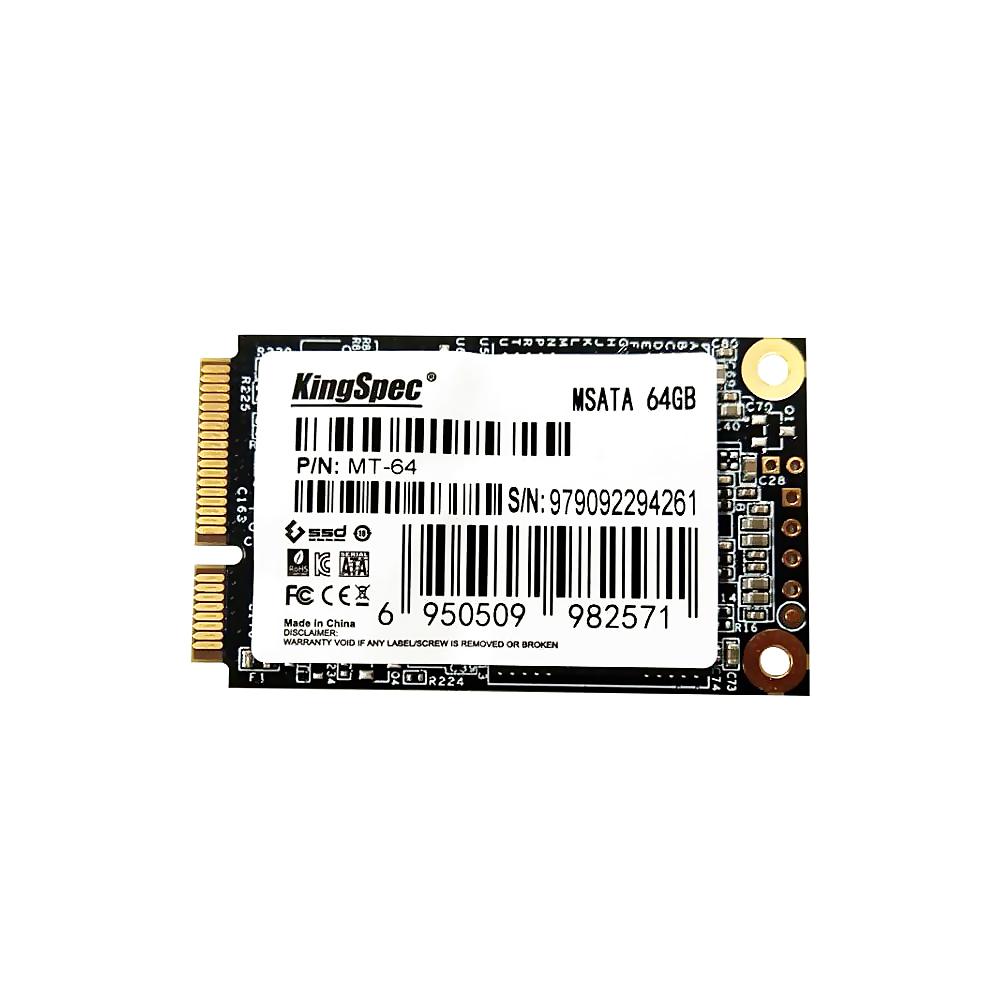 Thiết bị lưu trữ ổ cứng thể rắn KingSpec MSATA MINI PCI-E 64G MLC Digital Flash SSD cho máy tính PC/Máy tính để bàn/ Máy tính xách tay