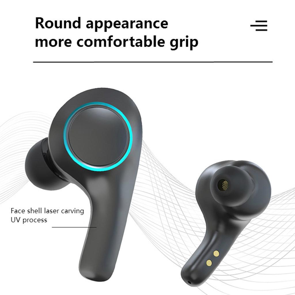 Bluetooth 5.0 Headset Wireless Earphones Mini Earbuds Headphones Black