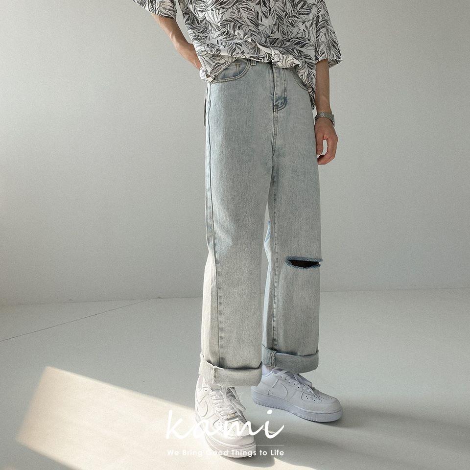 Quần jeans xanh sáng Regular-fit Jeans mã JM02