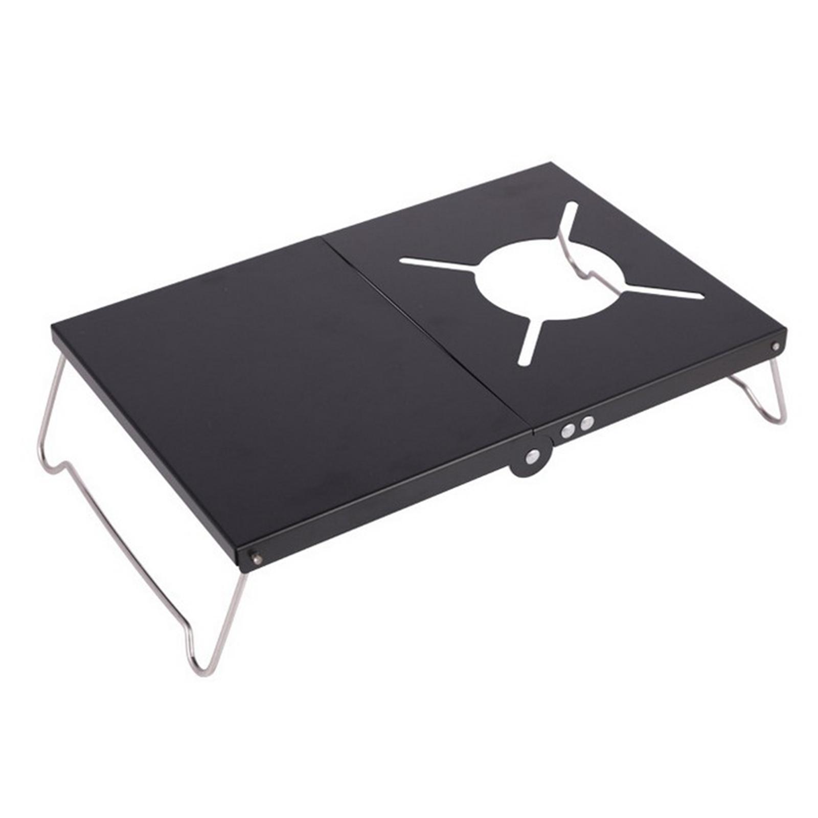 Outdoor Folding Stove Table Stove Stand Bracket Desk Fishing Hiking Picnic