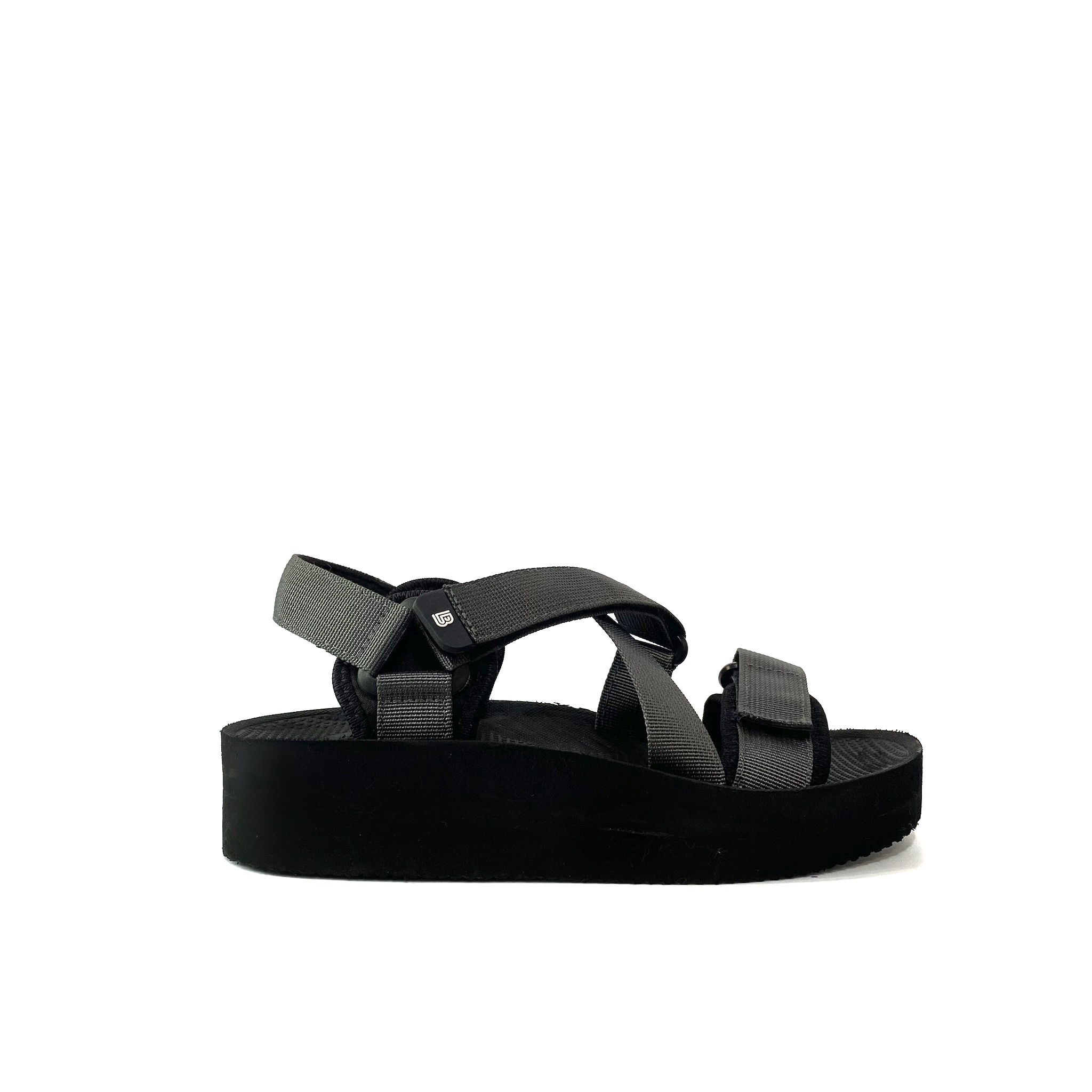 Giày Sandal Nữ The Bily 02W Quai Chéo Đôi - Màu Đen BL02WD