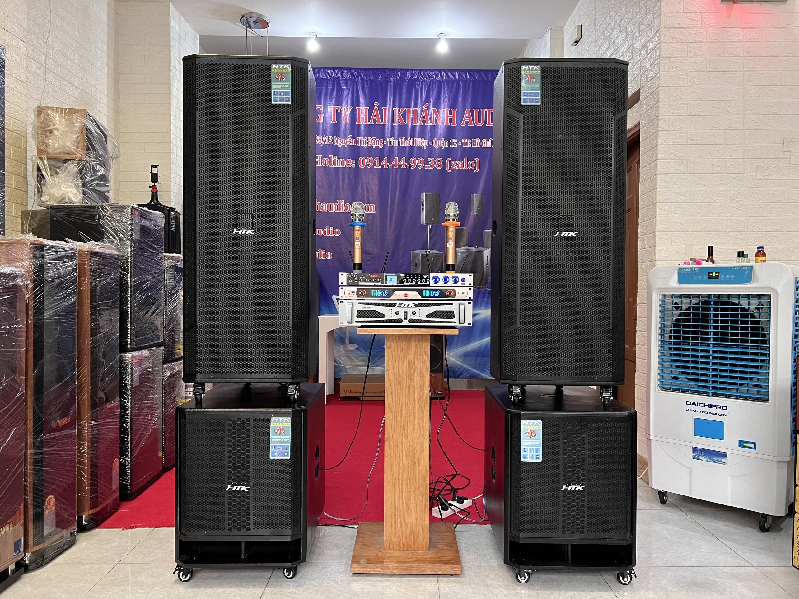 Dàn sân khâu trong nhà ngoài trời cao cấp HTK -1200 Hải Triều