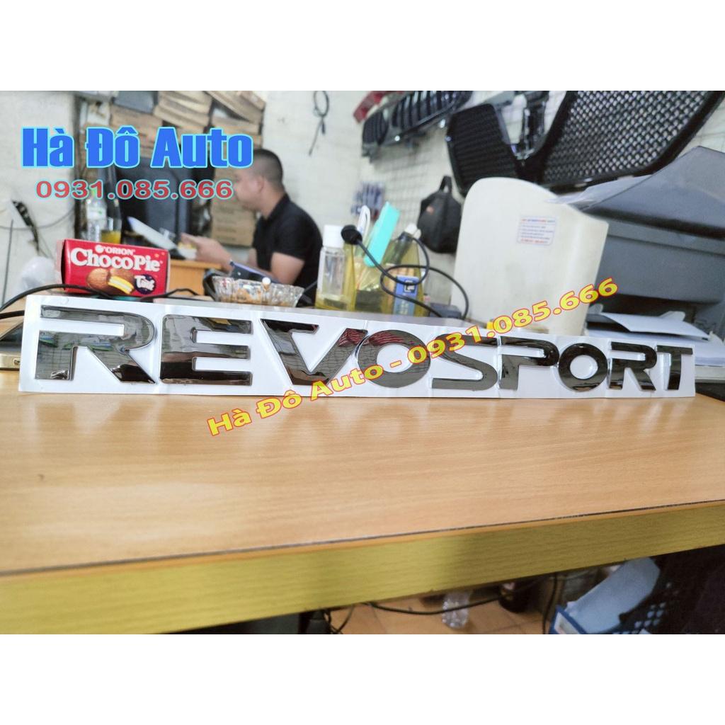 Tem Chữ Revo Sport Dán Nắp Capo Xe Toyota Hilux - Logo Chữ Nổi Revo Sport Dán Nắp Capo Hilux
